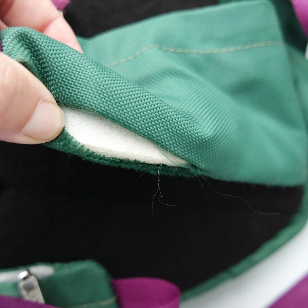Vintage Marker Backpacking Pack Green Magenta Hiking Daypack Made in Korea 90s